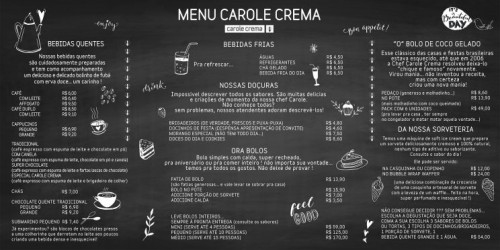 MENU DE PAREDE