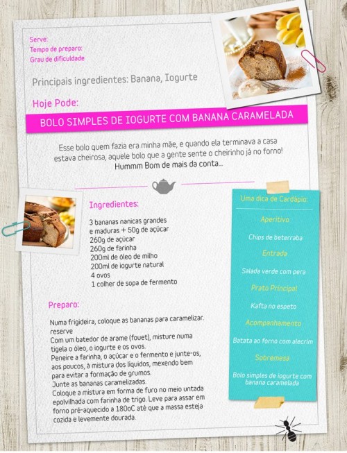 LÂMINA RECEITAS